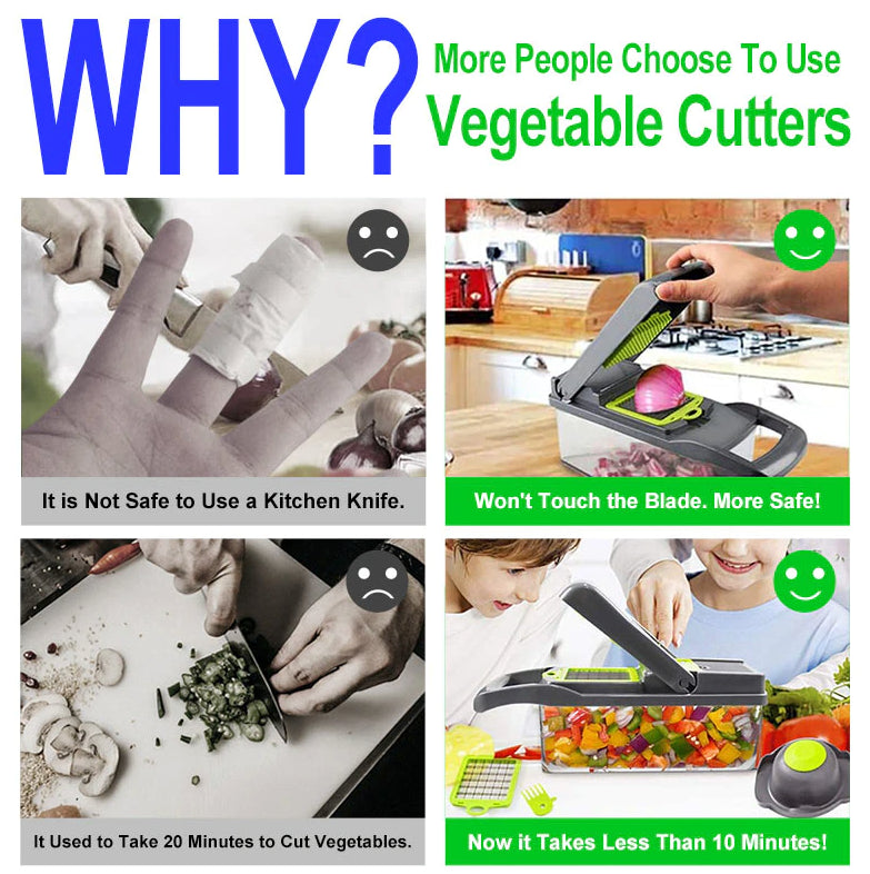 15-in-1 Vegetable Chopper & Dicer with Container