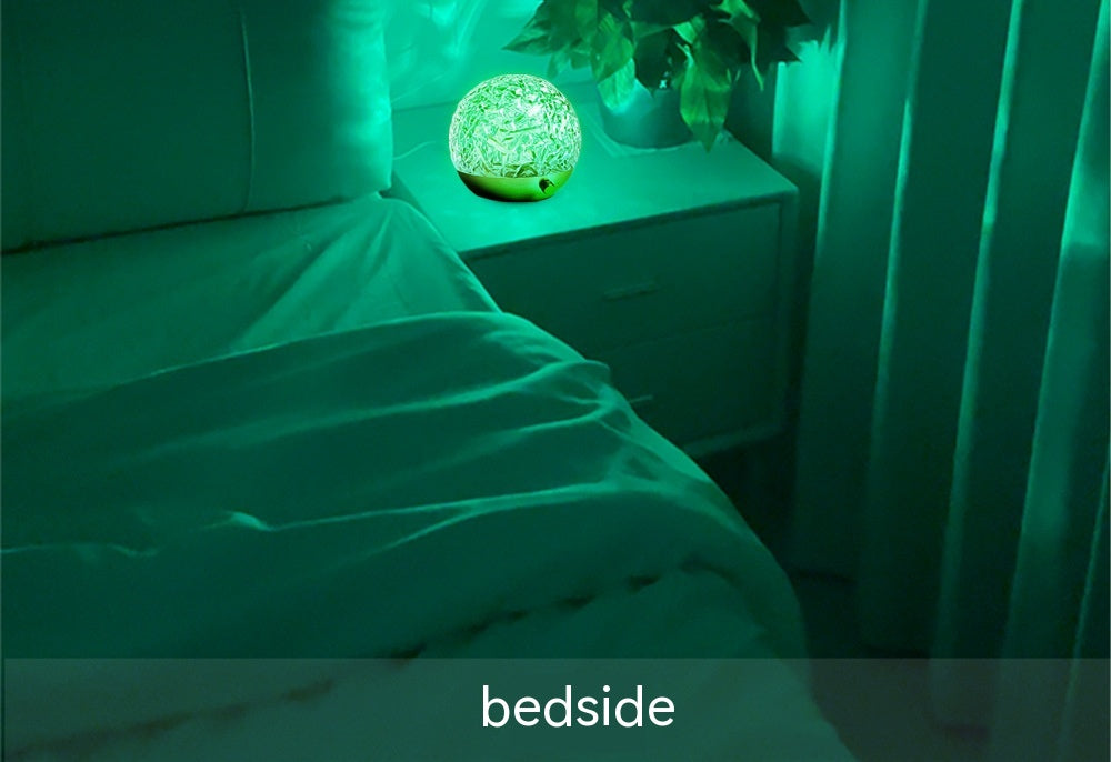 Water Ripple Projector Night Light Crystal Mood Lamp Bedside