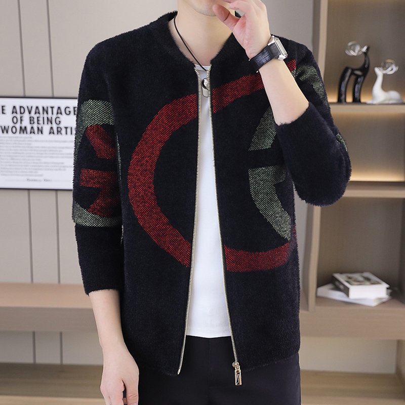 Men's Knitted Cardigan Sweater
