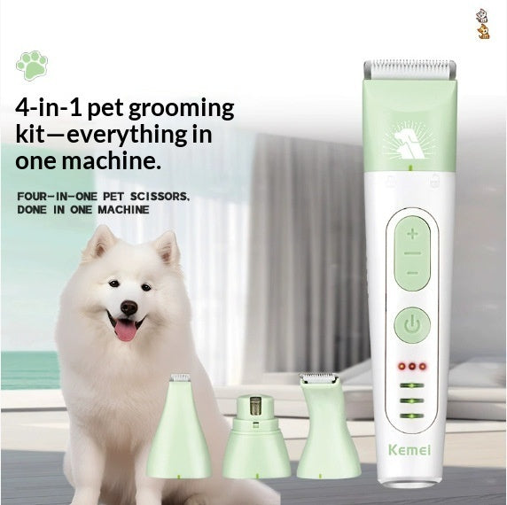 4-in-1 Pet Grooming Clipper & Paw Trimmer Kit