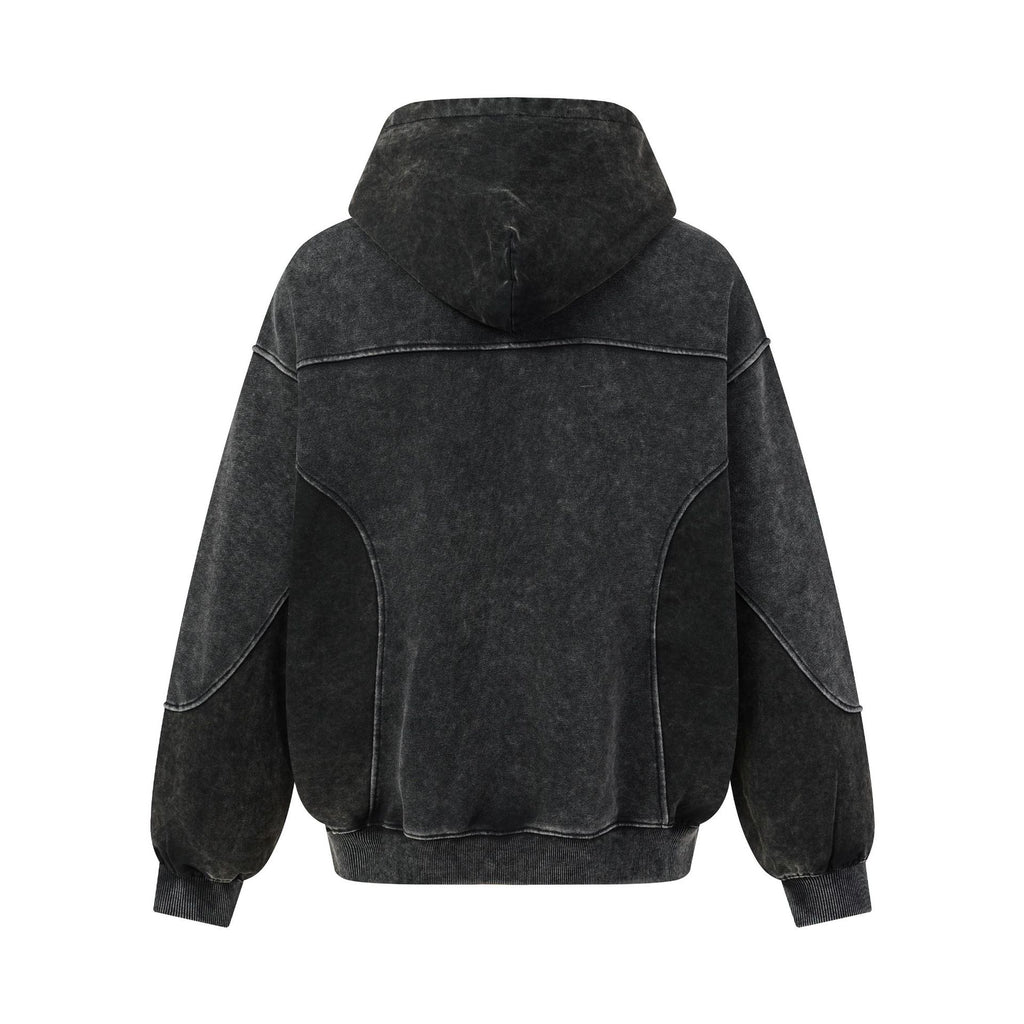 Men's Vintage Washed Streetwear Hoodie