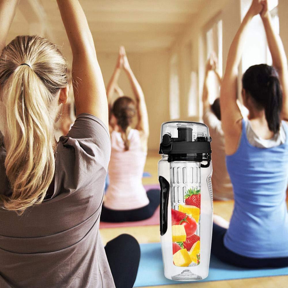 32Oz Fruit Infusing Infuser Water Bottle BPA Plastic Sport