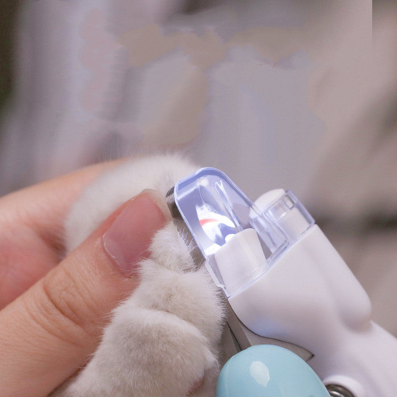 Pet Nail Clippers Dog Cat LED Electric Grinder Supplies Light
