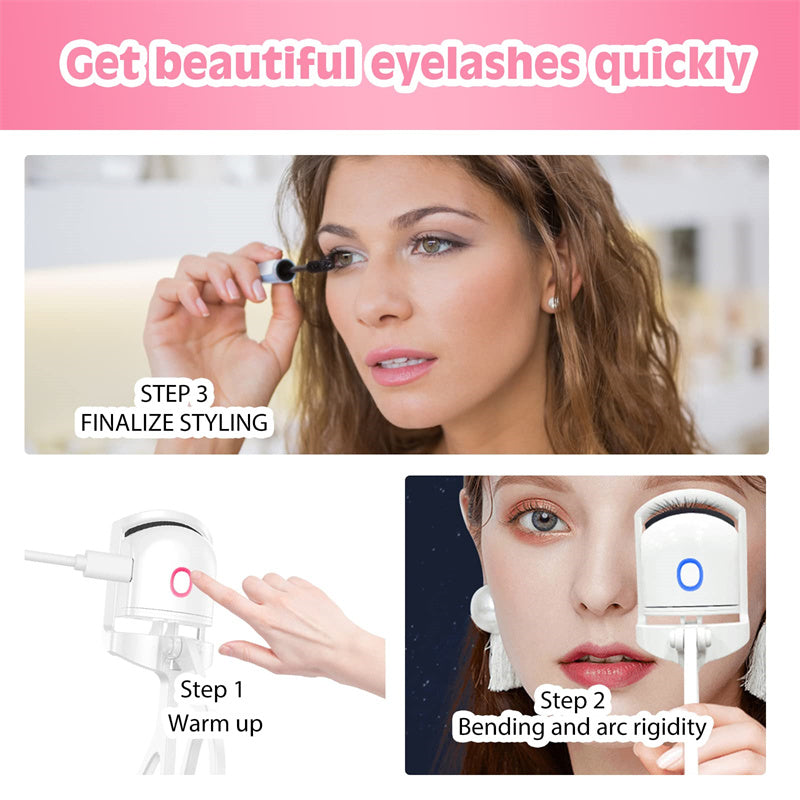 Heated Eyelash Curler Electric Temperature Control Mini