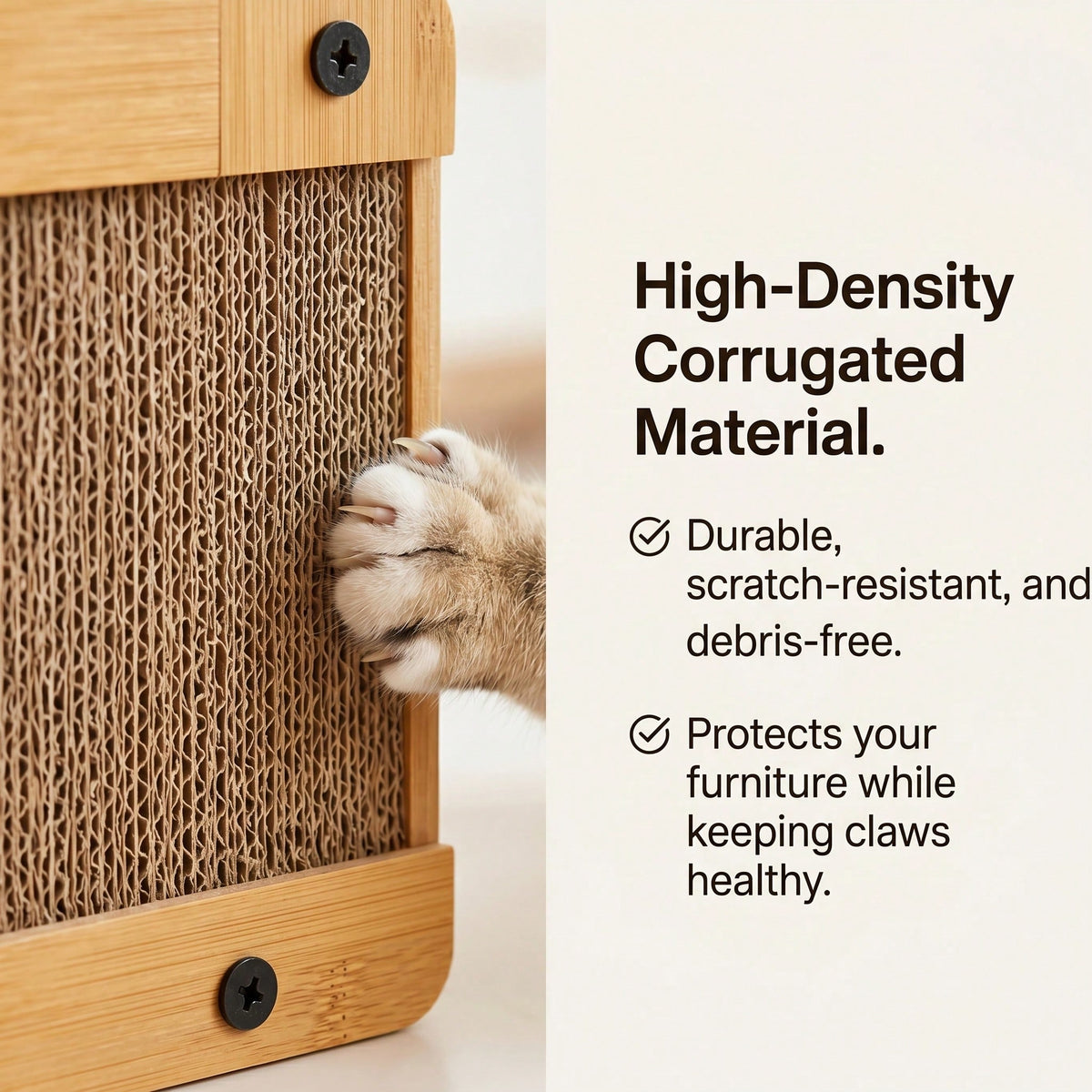 2-in-1 Cat Scratcher House – Double-Layer Cat Bed