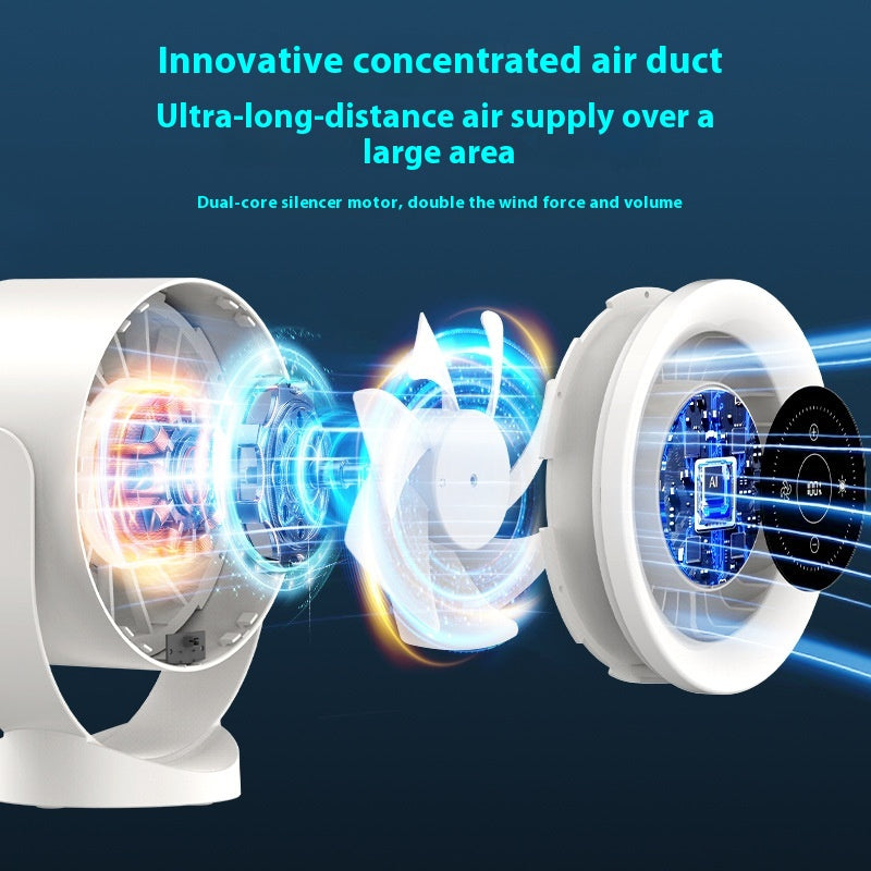 Desktop Adjustable Fan Light Rechargeable Wall Mount Table Led