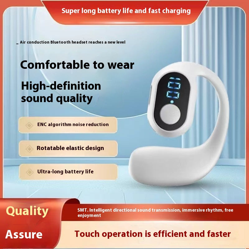 Business Wireless Headset Ear-mounted Non In-ear Smart Digital
