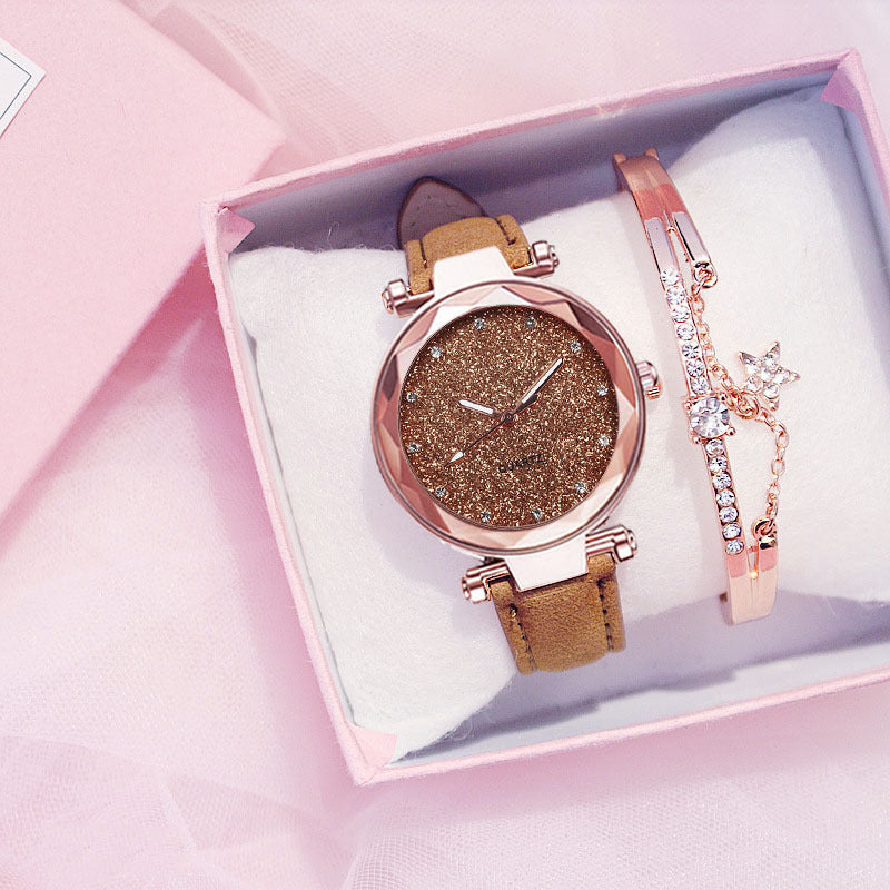Star Frosted Belt Watch