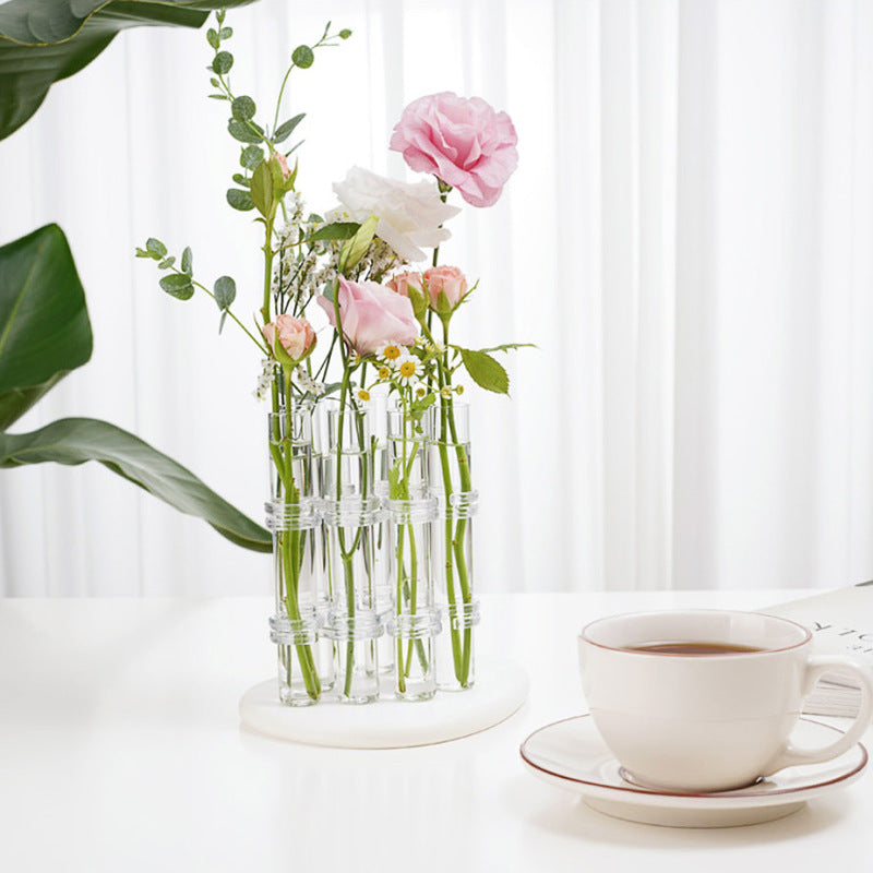 Test Tube Clear Glass Vase For Plant Bottle Flower Pot