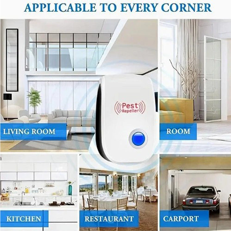 Ultrasonic Plug-In Pest Repeller – Set of 6