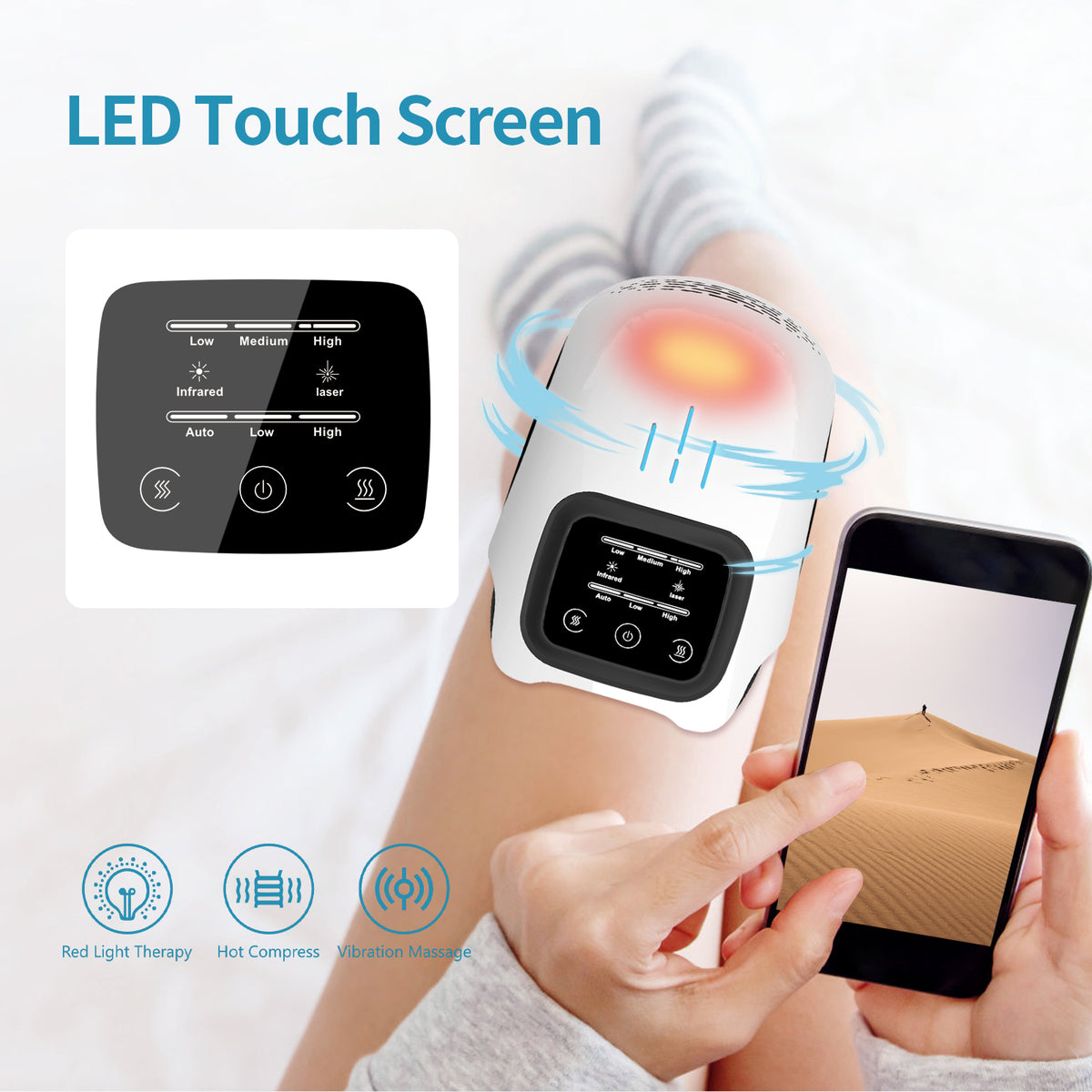 Intelligent Home Use Electric Kneading Heating Knee Massager