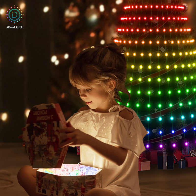 Smart App-Controlled Christmas Tree Light String