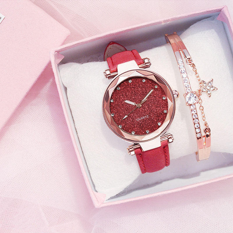 Star Frosted Belt Watch