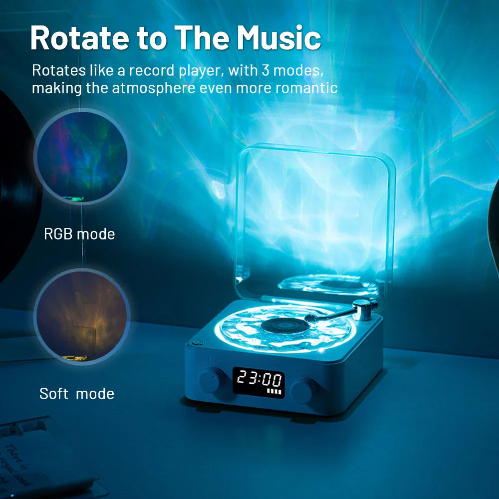 Retro Turntable Speaker Wireless Bluetooth-compatible 5.0