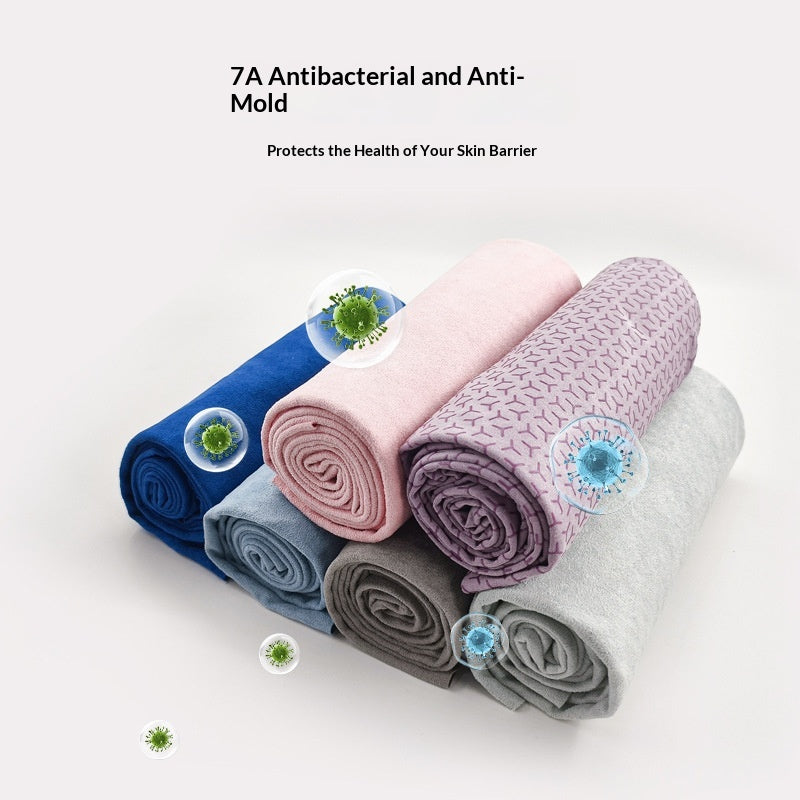 Non-Slip Yoga Mat Towel — Silicone-Backed, Sweat Absorbent
