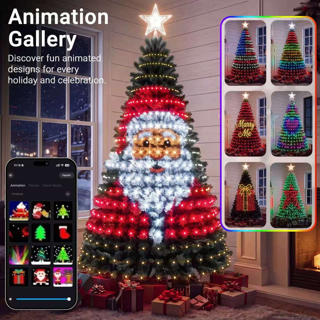 Smart App-Controlled Christmas Tree Light String