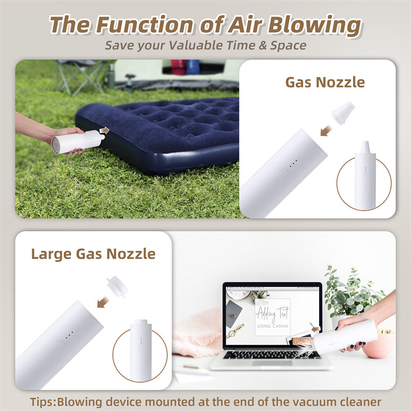 Shell Multifunctional Car Vacuum Cleaner 10kPa Outdoor Suction