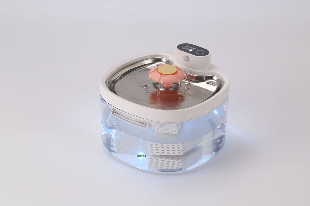 Flower Pet Water Fountain with Filter