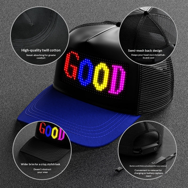Glowing LED Baseball Cap
