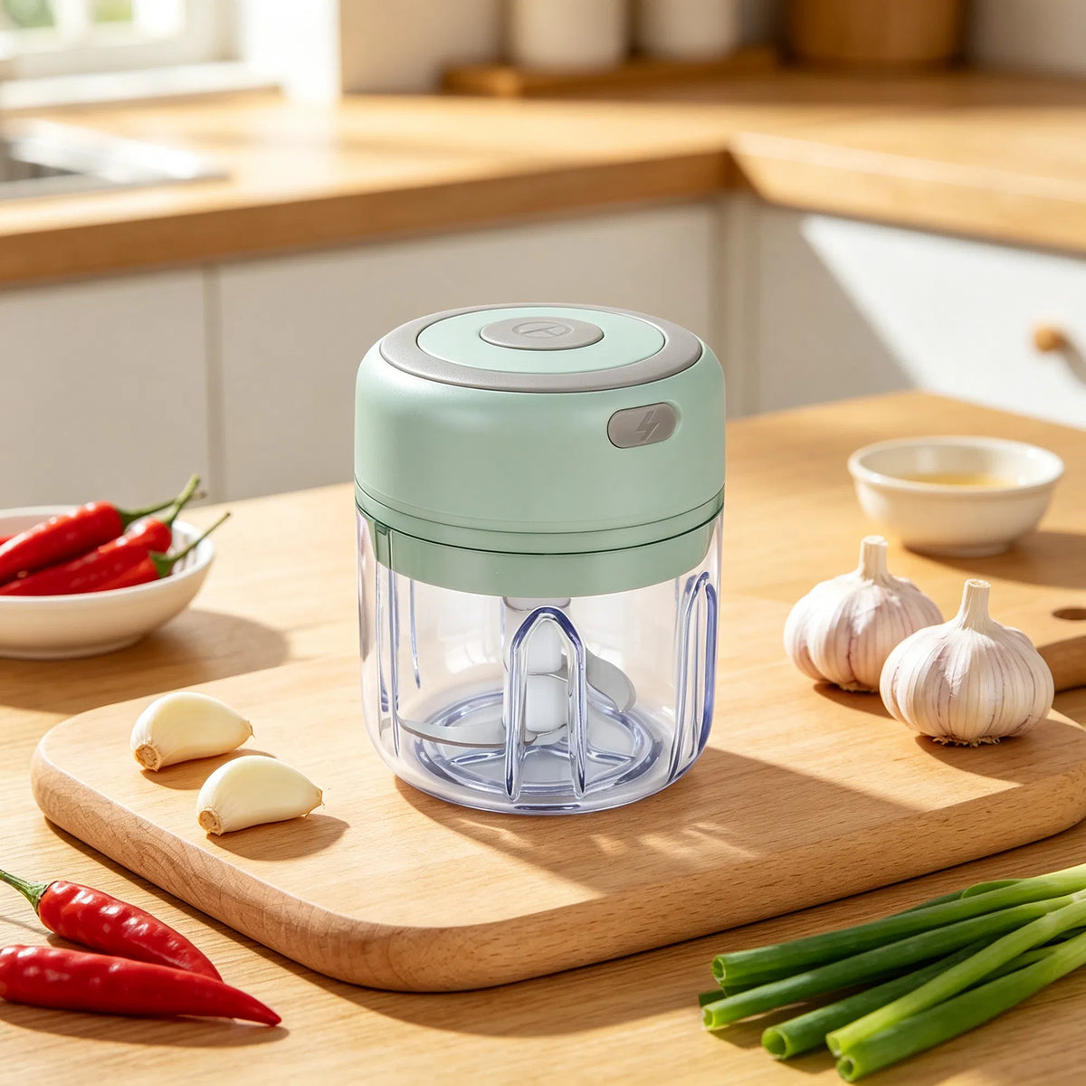 Rechargeable Mini Electric Garlic Chopper