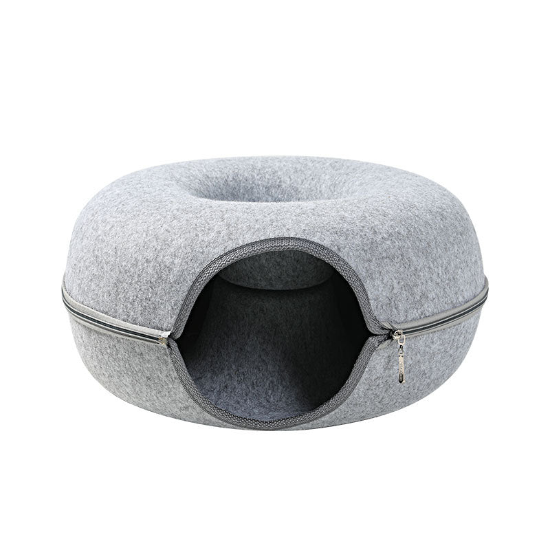 Four Seasons Available Cat Nest Round Woolen Felt Pet Dual-use