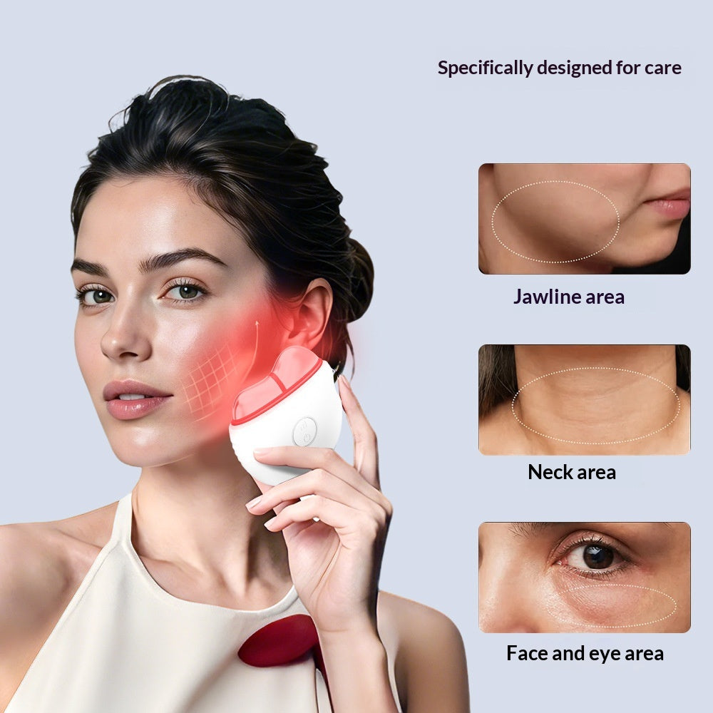EMS Microcurrent Face & Neck Gua Sha Massager with Heat
