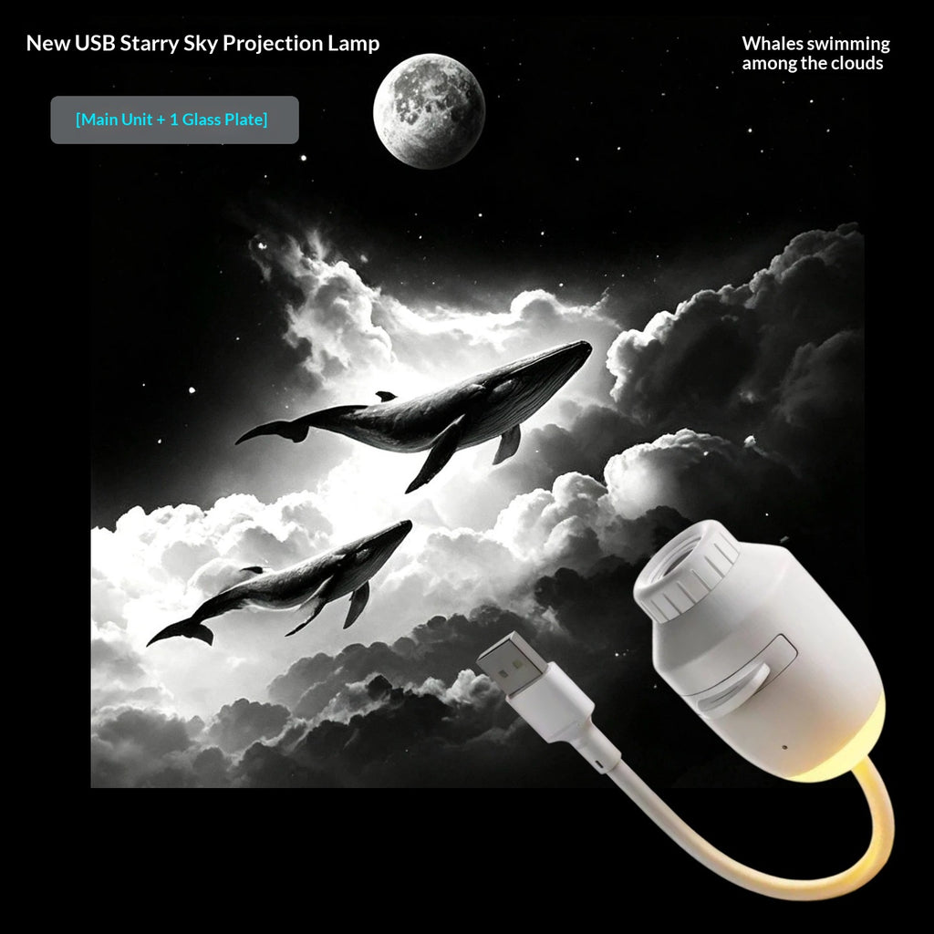 USB Galaxy Star Projector Night Light