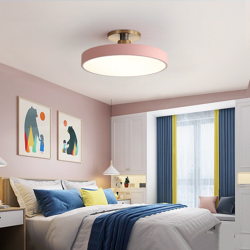 Macaron Round Stick-On LED Ceiling Light