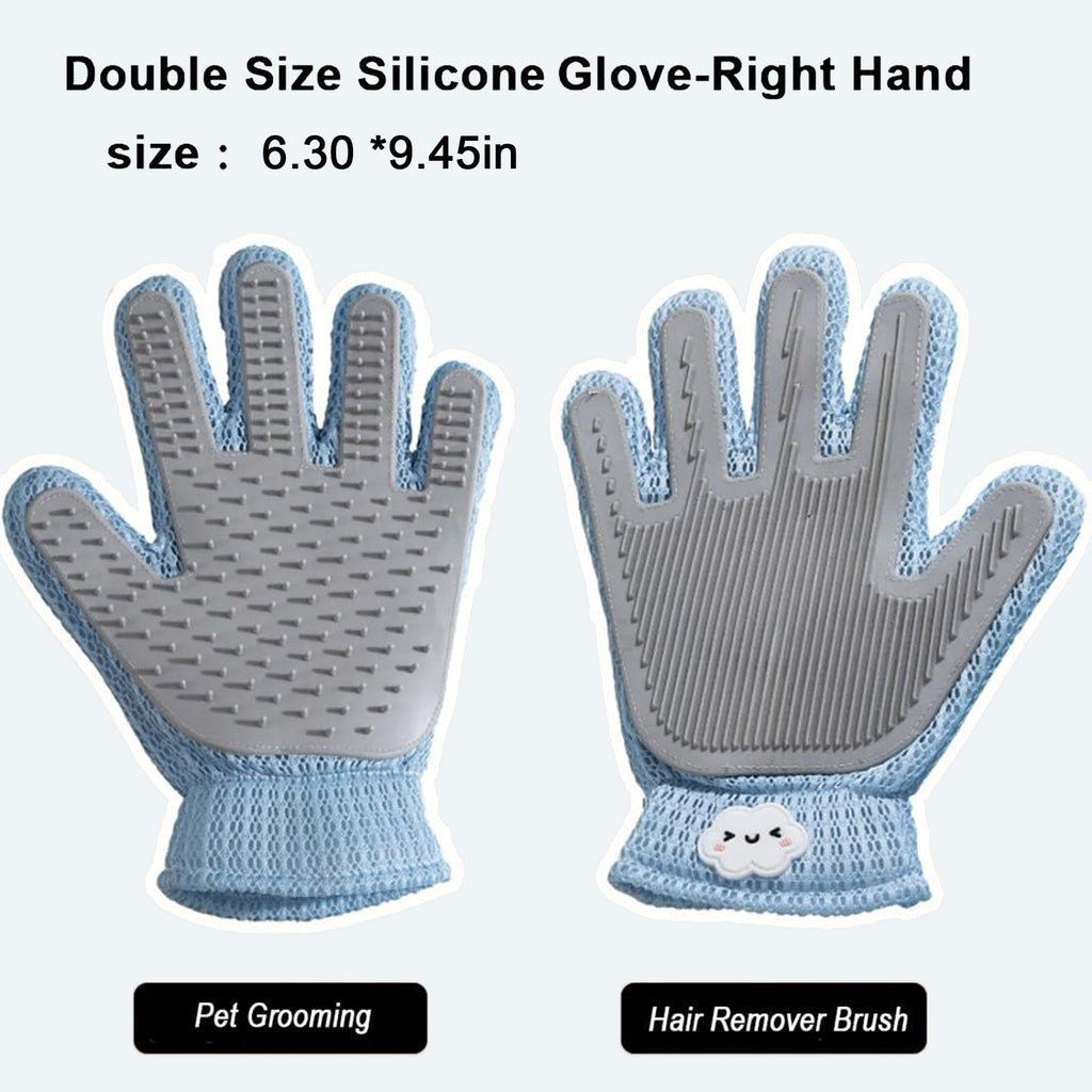 2-in-1 Pet Grooming Glove – Deshedding & Lint Remover