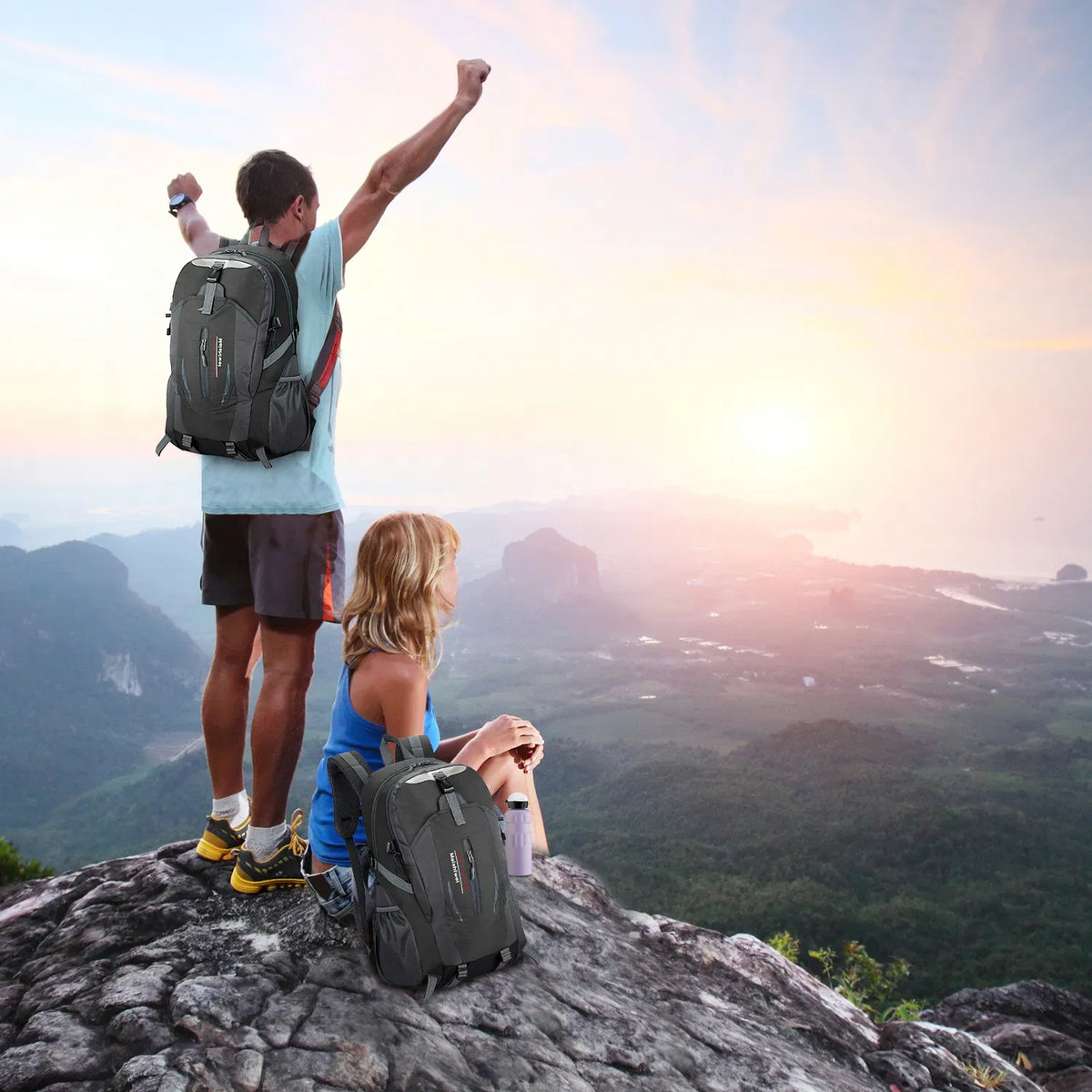 36L Waterproof Outdoor Backpack - Lightweight Travel Daypack
