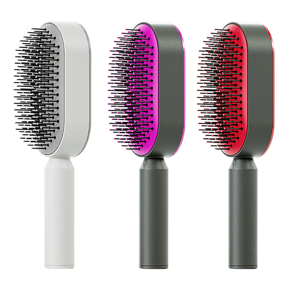 Self Cleaning Hair Brush For Women One-key Loss Airbag Massage