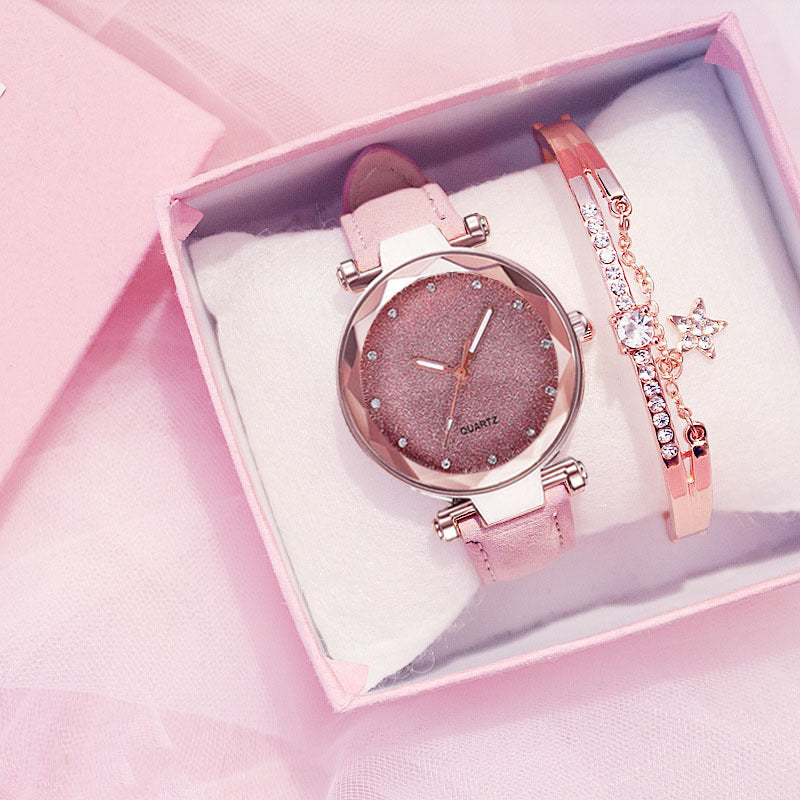 Star Frosted Belt Watch