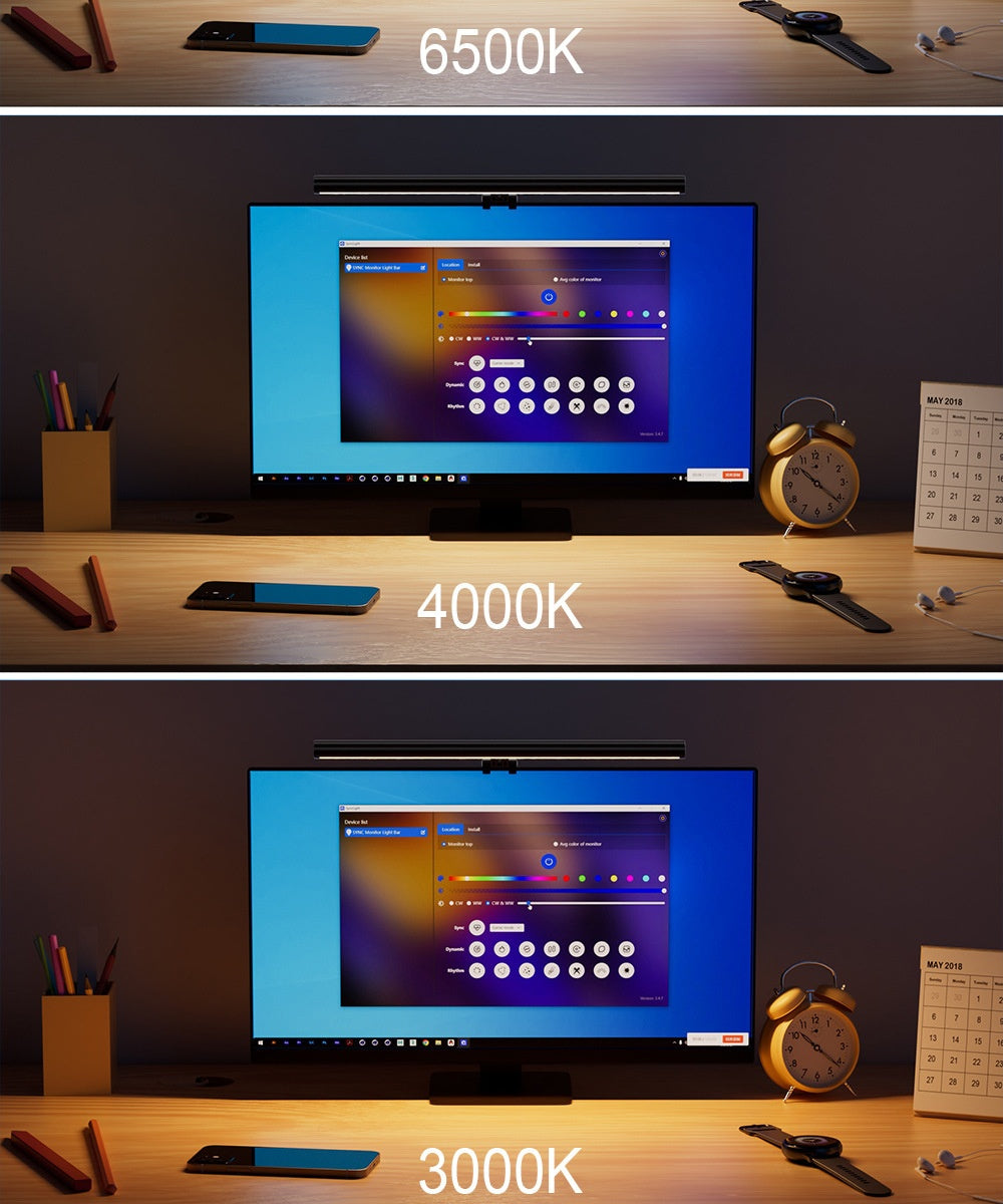 USB Monitor Light Bar with Smart Dimming