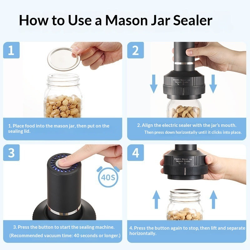 Rechargeable Electric Vacuum Sealer Set
