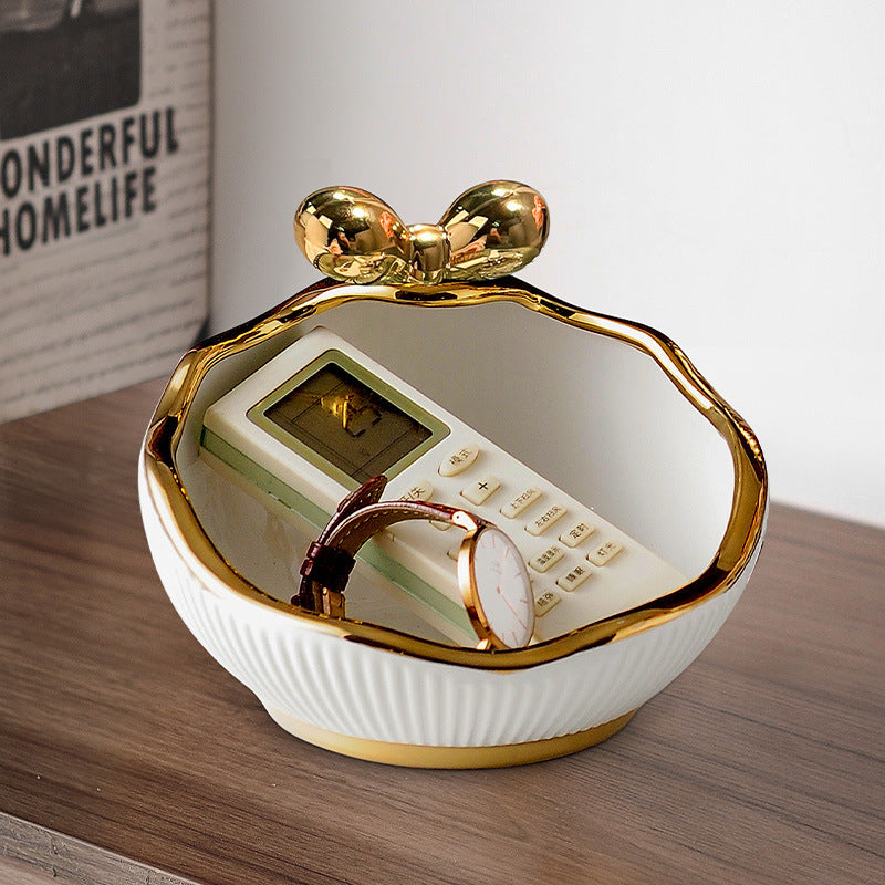 Luxury Ceramic Entryway Key Storage Tray