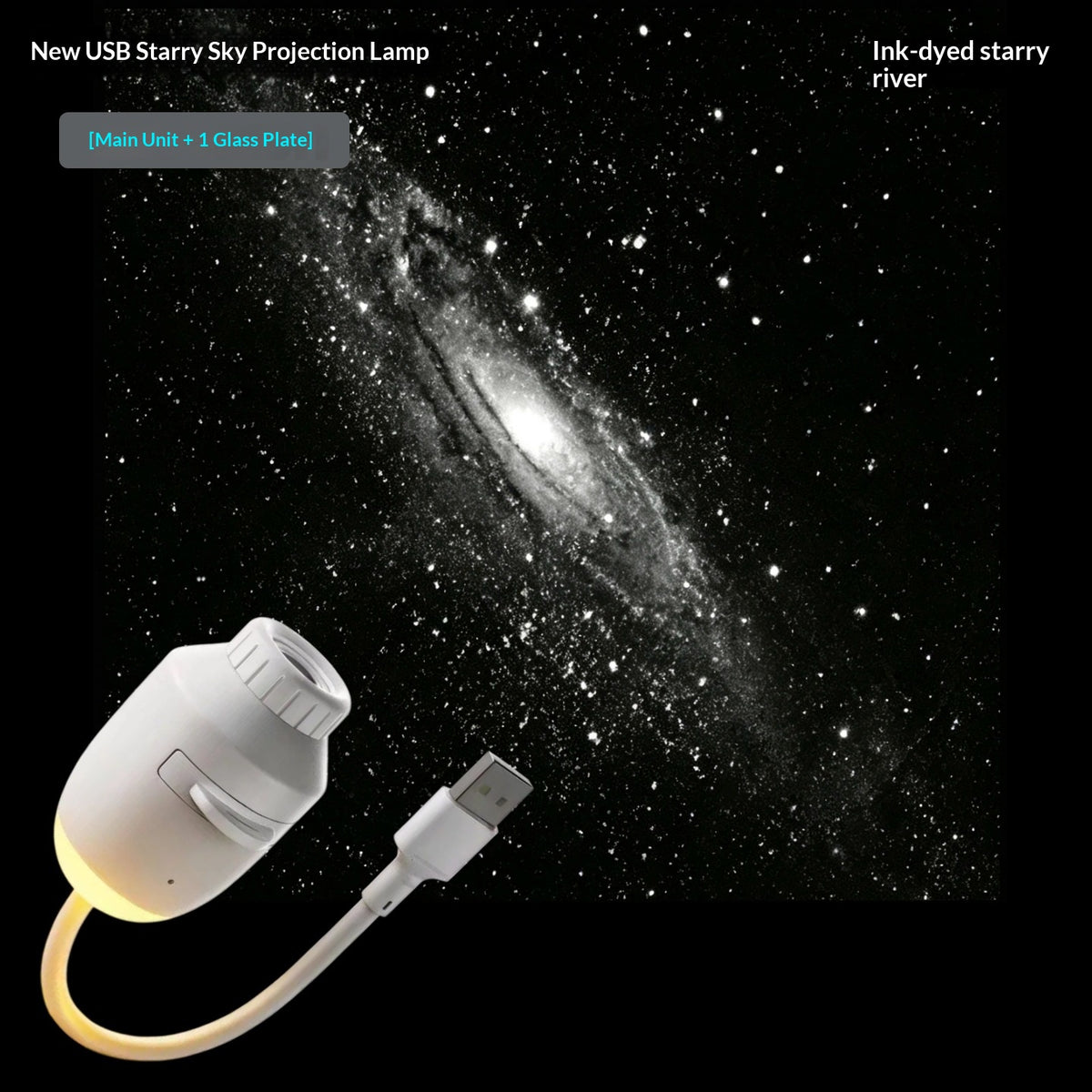 USB Galaxy Star Projector Night Light