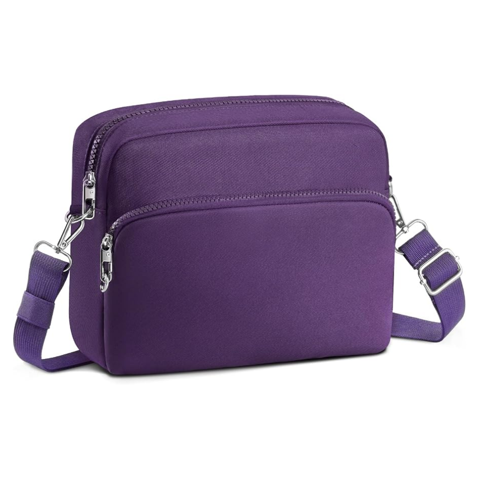 Anti-Theft RFID Crossbody Travel Bag - Lightweight Shoulder Bag