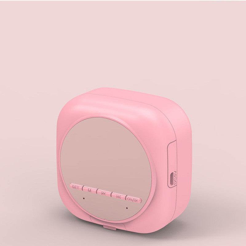 Portable Mirror Clock Alarm