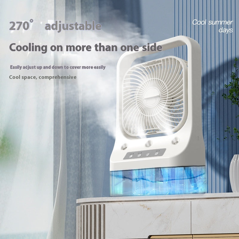 Household Cooling Fan Usb Rechargeable Head Adjustable Air