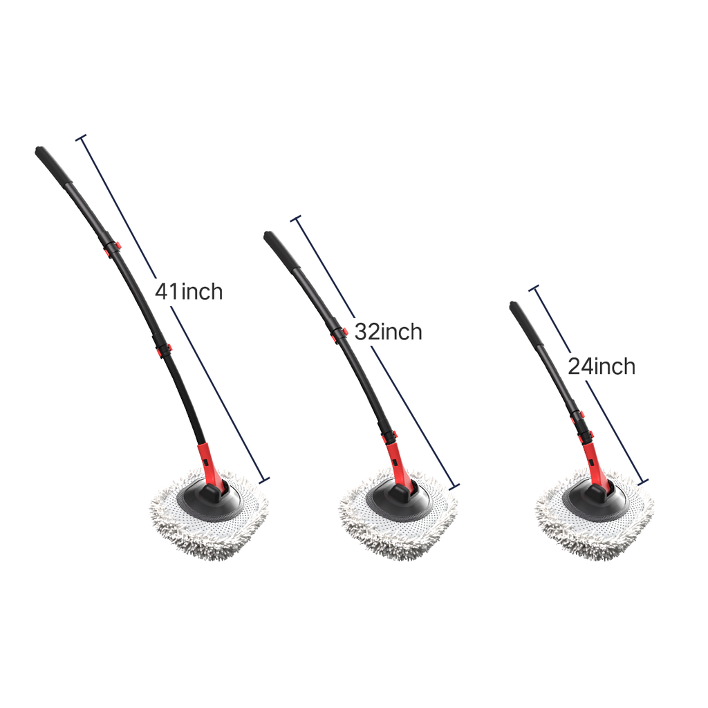 41-Inch Water-Flow Car Wash Brush Mop with 10m Hose