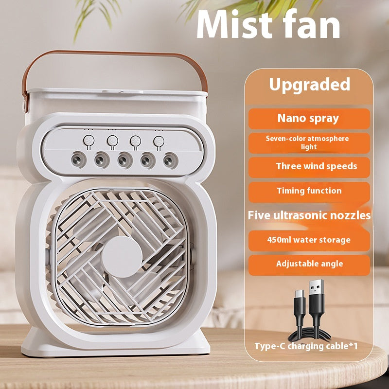 3 In 1 Portable Air Conditioner Evaporative Cooler LED Night