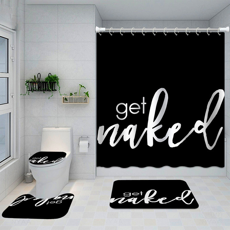 Shower Curtain & Bath Mat Set
