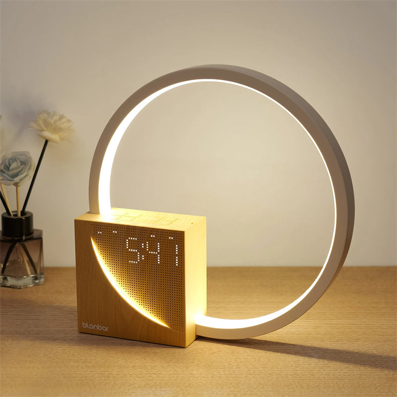 Bedside Lamp Touch Table With Natural Sounds, Desk Alarm