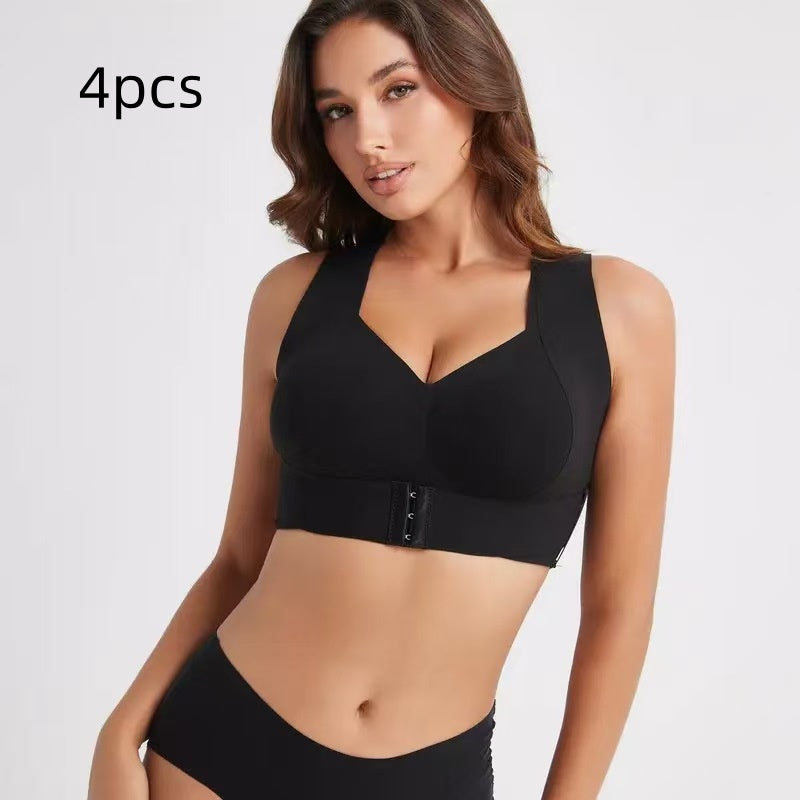 Women's Push-Up Crisscross Back Sports Bra (4-Pack)
