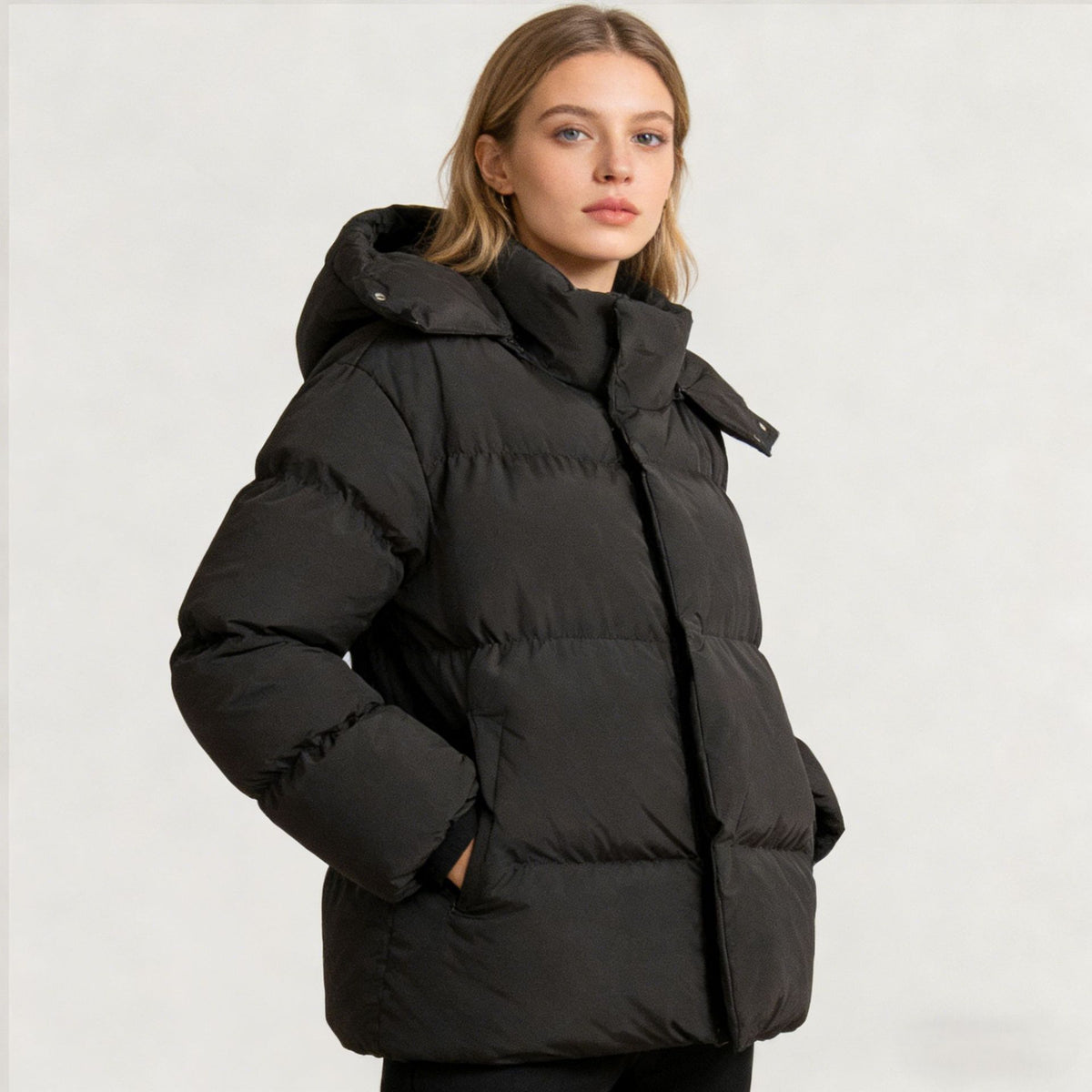 Men's Hooded Loose-Fit Cotton Jacket