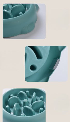 Pet Dog Cat Slow Feeder Bowls Anti Choking Dish Bowl Home