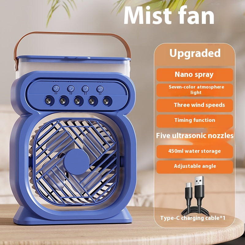 3 In 1 Portable Air Conditioner Evaporative Cooler LED Night