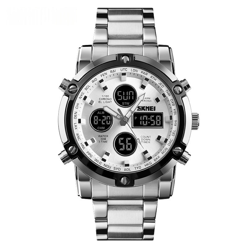 Men's Stylish Steel Band Quartz Watch