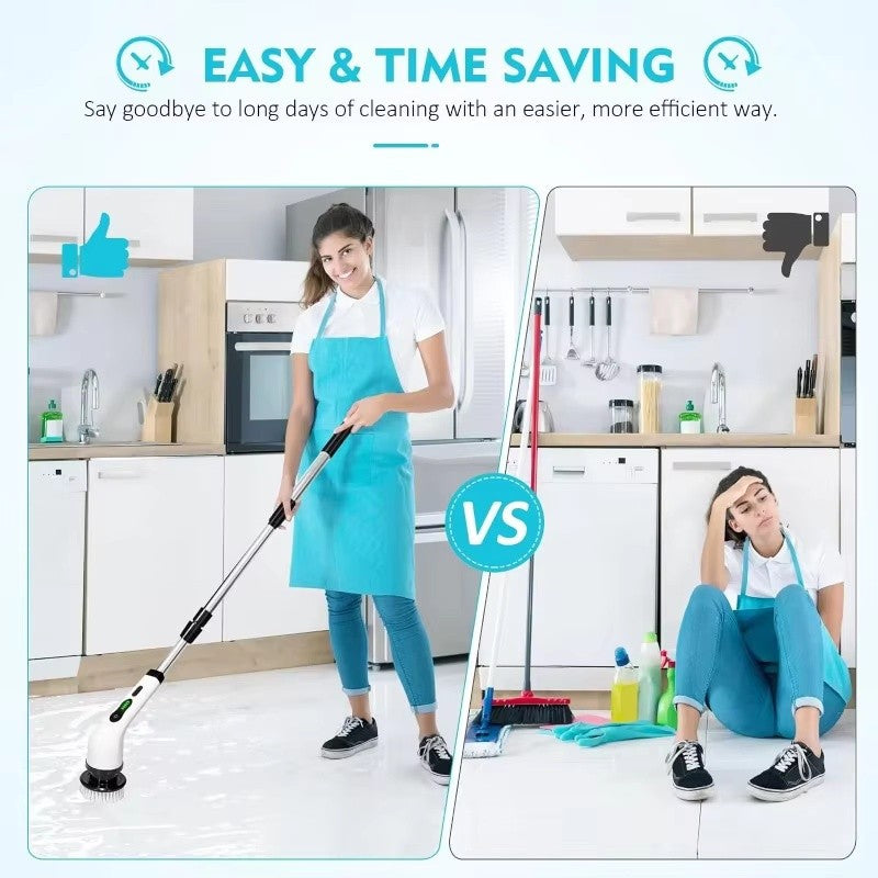 9-in-1 Cordless Electric Spin Scrubber
