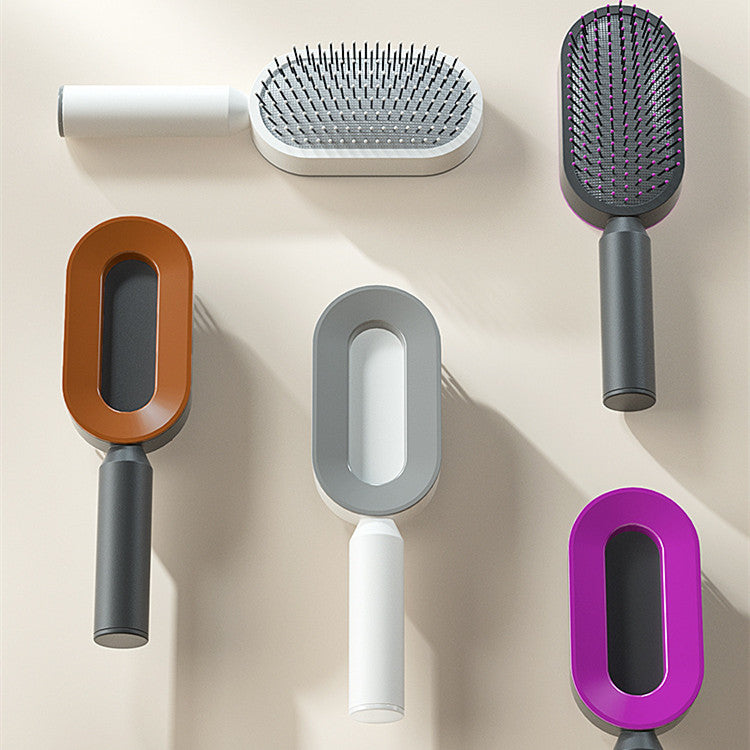 Self Cleaning Hair Brush For Women One-key Loss Airbag Massage